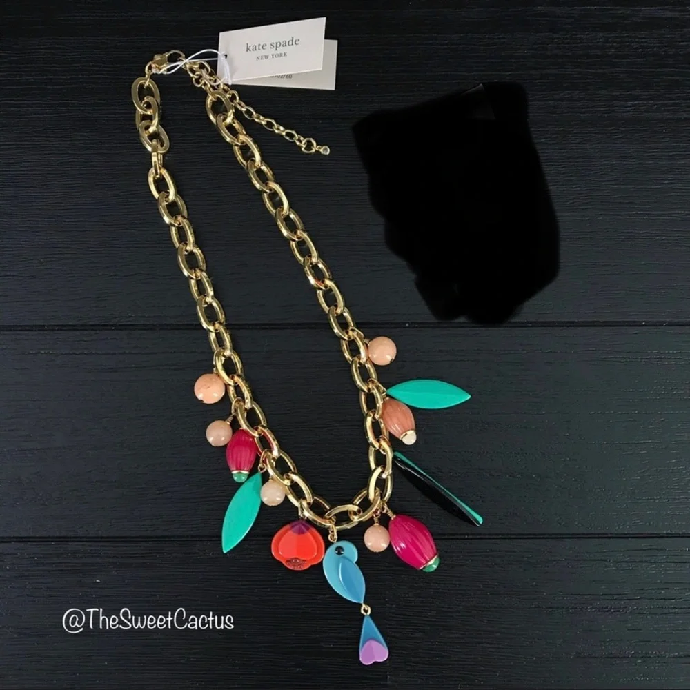 Kate Spade Best Buds Charm Necklace NWT